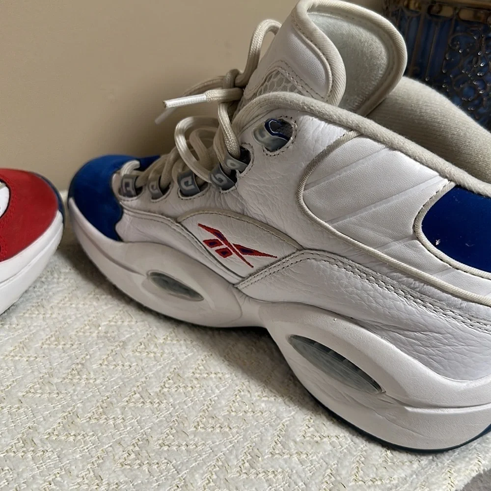 Allen Iverson Sneakers REEBOK Question Mid Double Cross (Blue/Red)